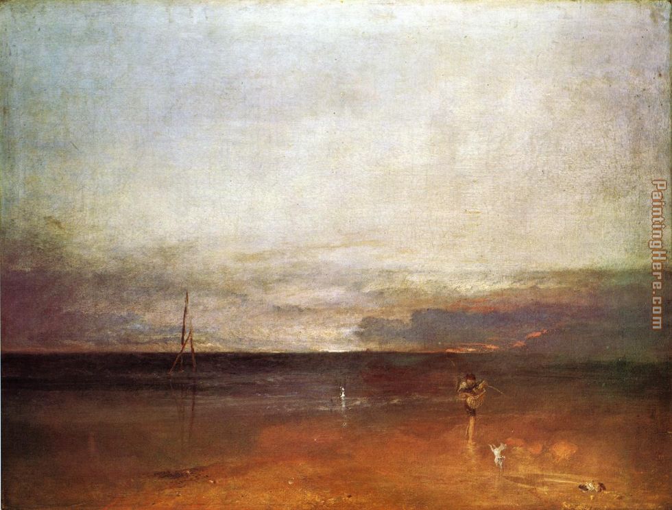 Rocky Bay with Figures painting - Joseph Mallord William Turner Rocky Bay with Figures art painting